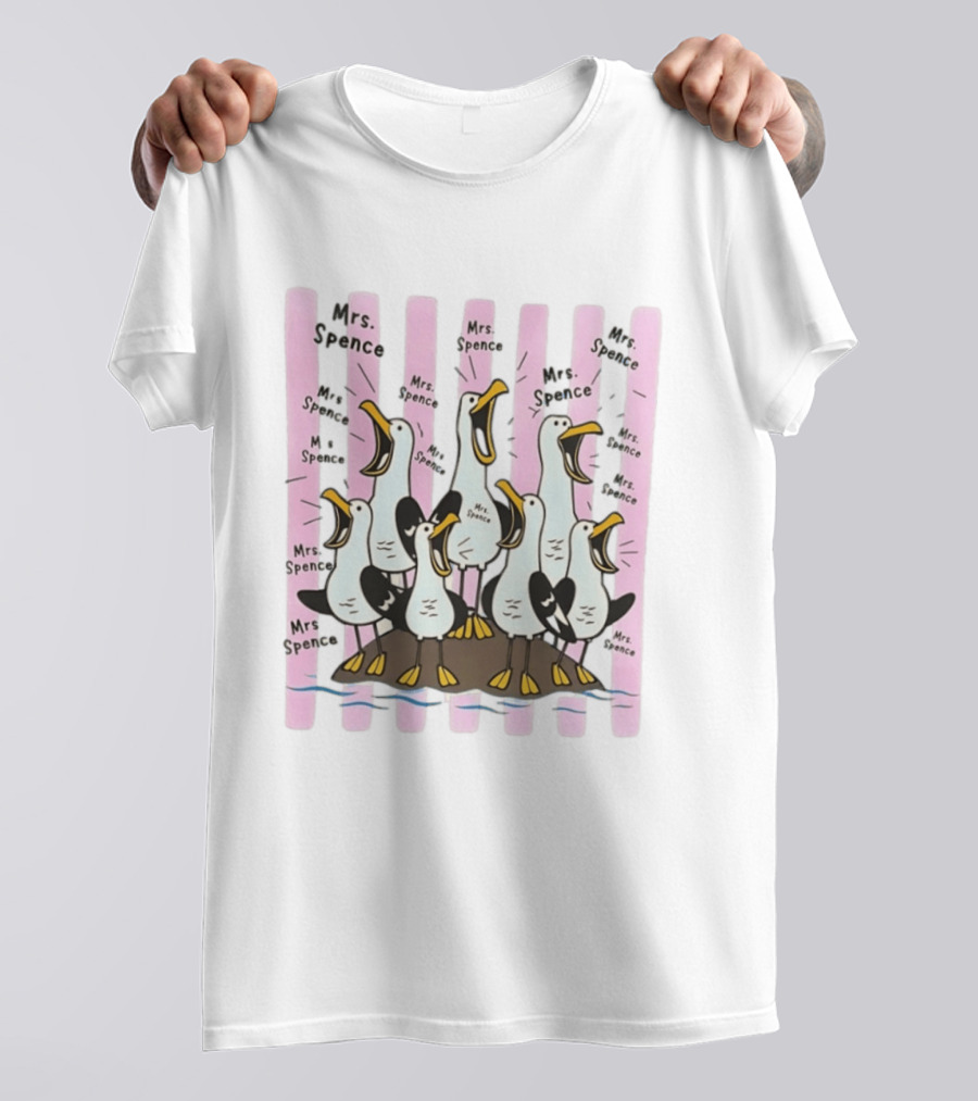 Mrs Spence Screaming Seagulls T-Shirt
