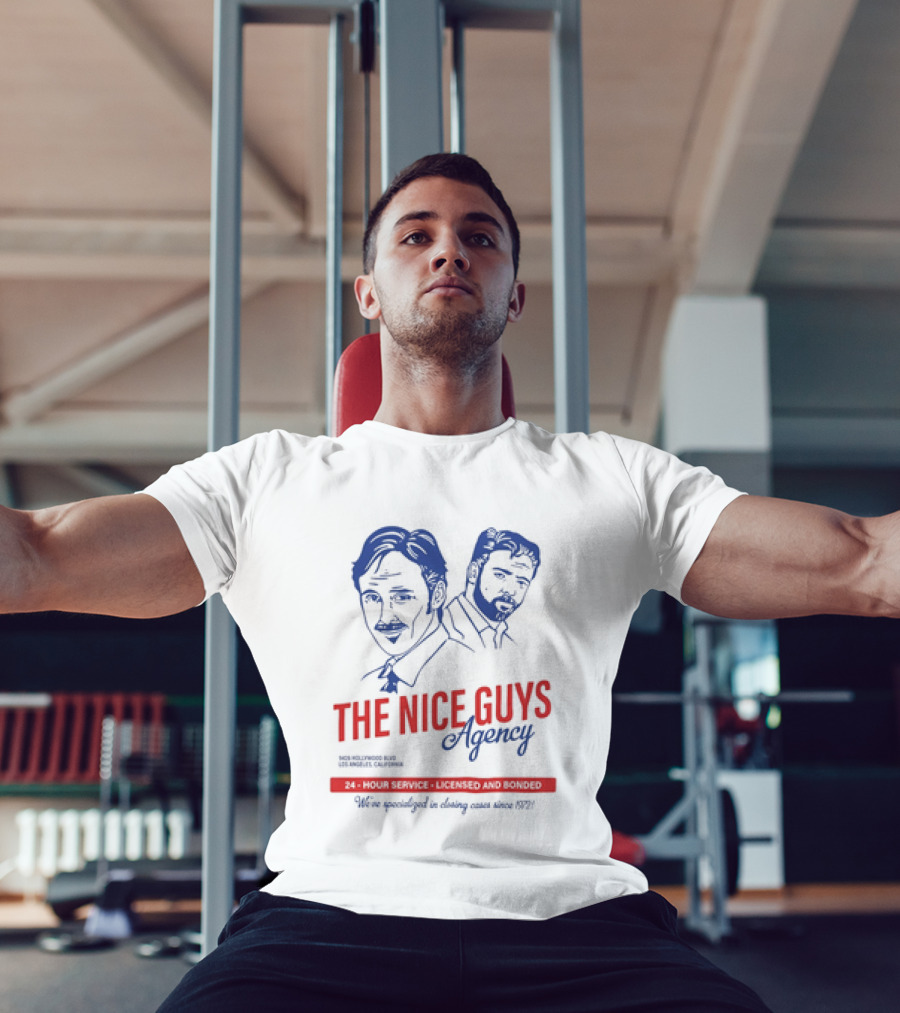The Nice Guys Agency 24 Hour Service Licensed And Bonded Drawing T-Shirt