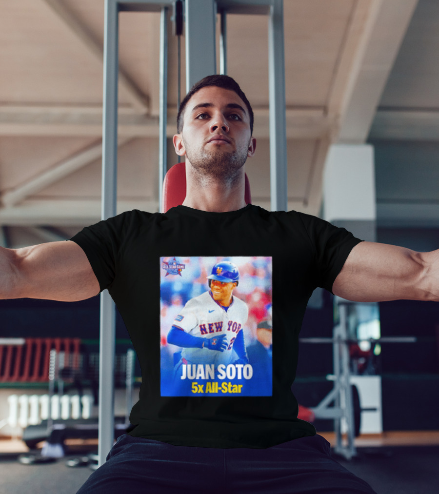 All Star Game 2026 New York Mets Juan Soto 5x All Star T-Shirt