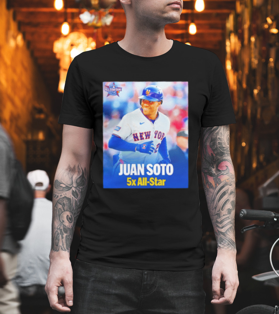 All Star Game 2026 New York Mets Juan Soto 5x All Star T-Shirt