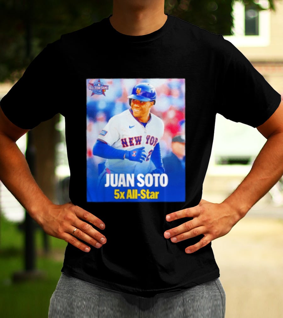 All Star Game 2026 New York Mets Juan Soto 5x All Star T-Shirt