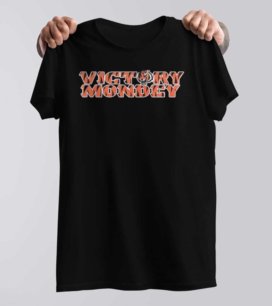 Cincinnati Bengals Victory Monday Tiger Stripes Football Fans League T-Shirt