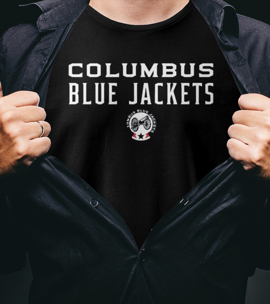 Columbus Blue Jackets NHL Hockey Team Cannon T-Shirt