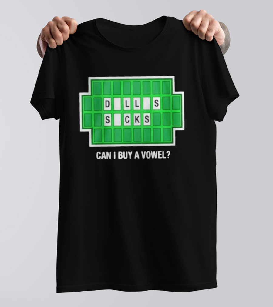 Dalls Scks Can I Buy A Vowel Game Show T-Shirt