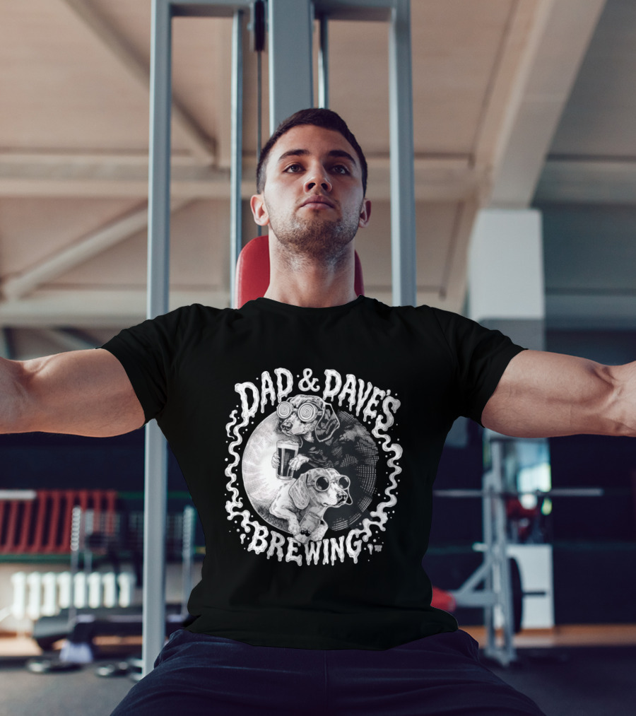 Dad & Dave's Brewing Dogs With Goggles T-Shirt