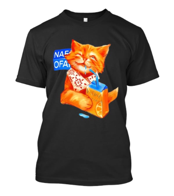 NAFO Fella Orange Cat Drinking VATNIK Tears T-Shirt