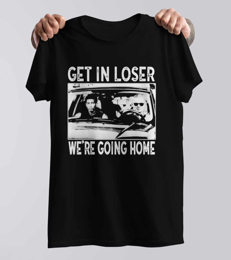 Erling Haaland Jude Bellingham Get In Loser We're Going Home Car Scene Image T-Shirt