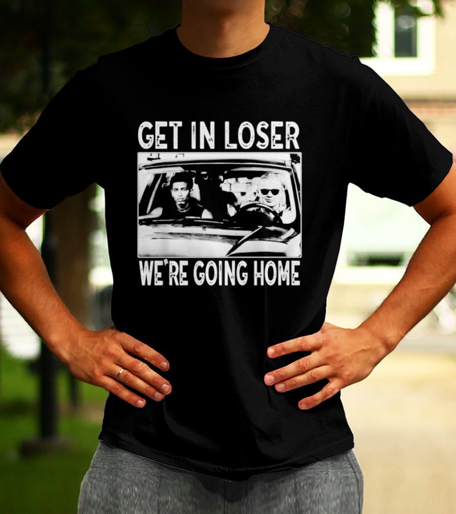Erling Haaland Jude Bellingham Get In Loser We're Going Home Car Scene Image T-Shirt
