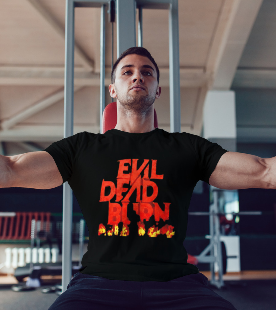 Evil Dead Burn Ash Williams Horror Movie Franchise Flames T-Shirt