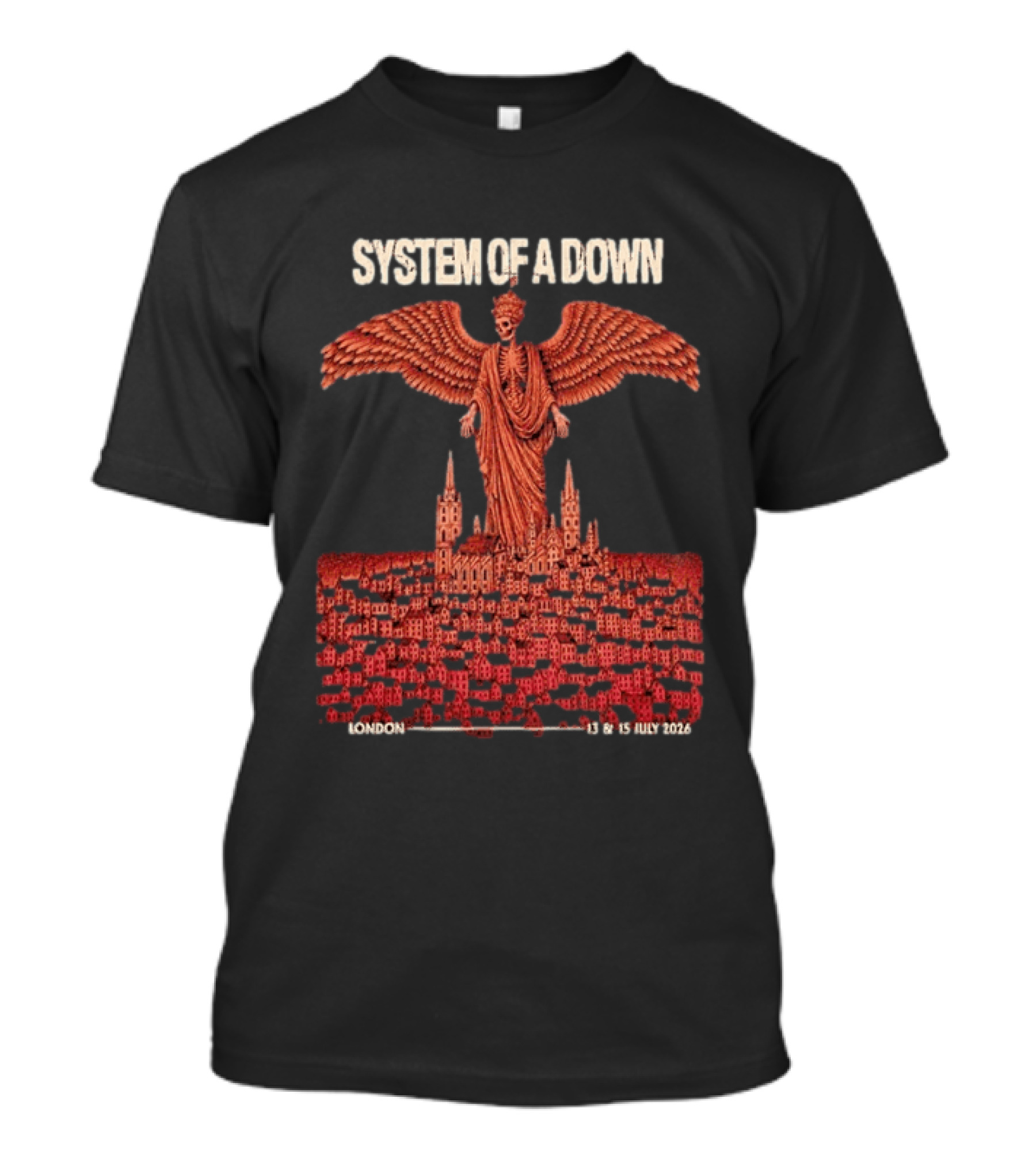 System Of A Down London England July 13 15 2026 Event Pop Up Exclusive SOAD T-Shirt