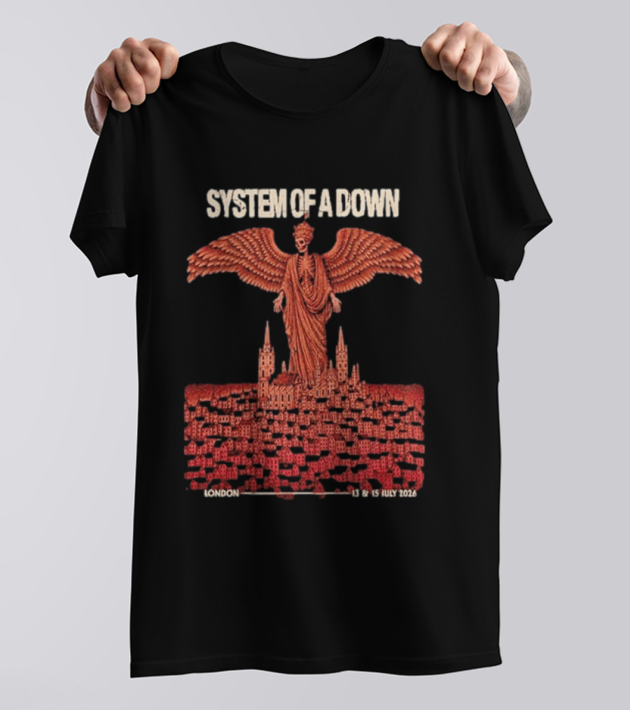 System Of A Down London England July 13 15 2026 Event Pop Up Exclusive SOAD T-Shirt