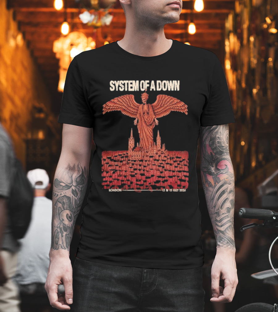 System Of A Down London England July 13 15 2026 Event Pop Up Exclusive SOAD T-Shirt