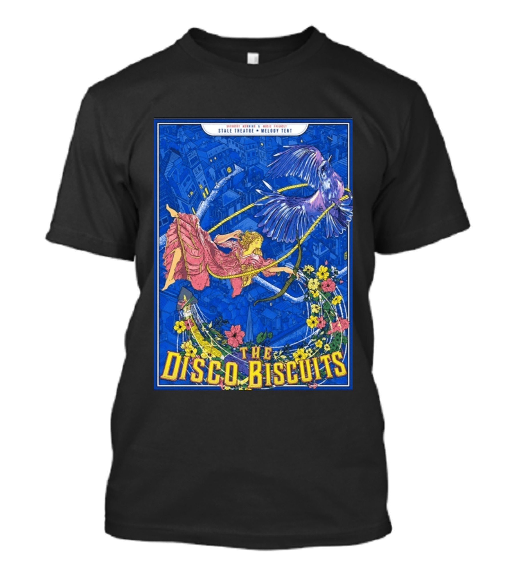 The Disco Biscuits July 11 2026 Jeezum Crow Music Festival Vermont Tour Stale Theatre Melody Tent T-Shirt