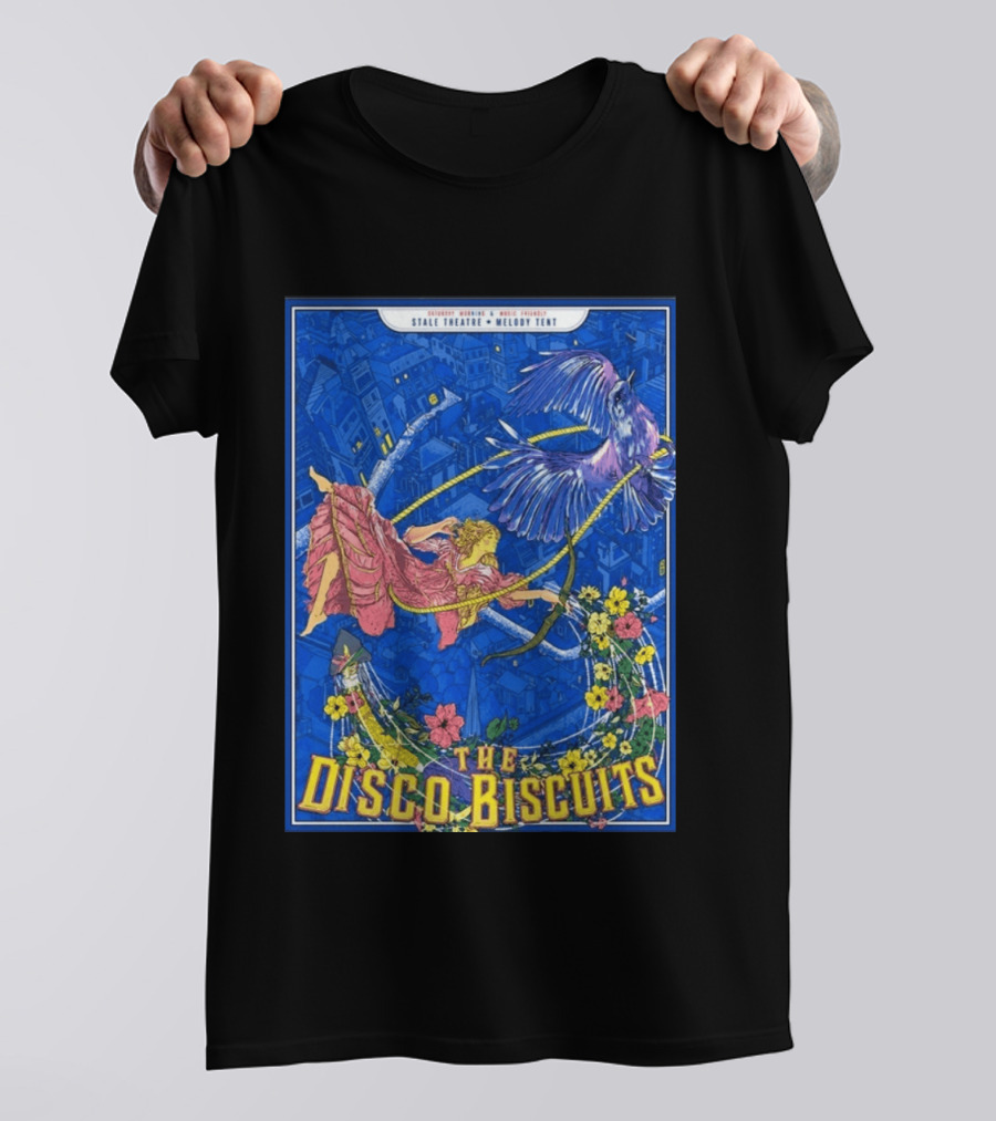 The Disco Biscuits July 11 2026 Jeezum Crow Music Festival Vermont Tour Stale Theatre Melody Tent T-Shirt