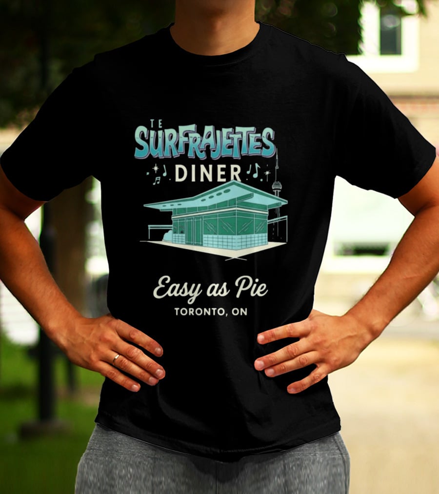The Surfrajettes Diner Easy As Pie Toronto ON T-Shirt