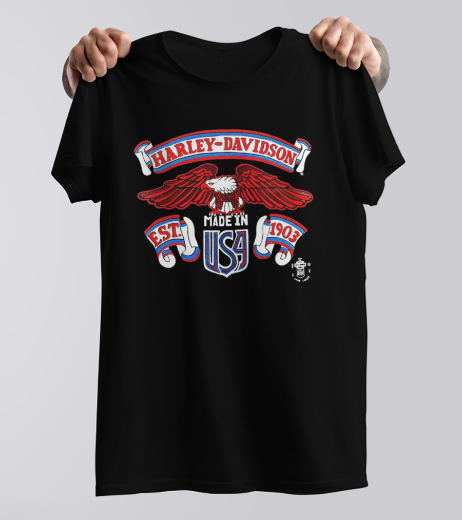 Harley Davidson Eagle Made In USA Est 1903 T-Shirt