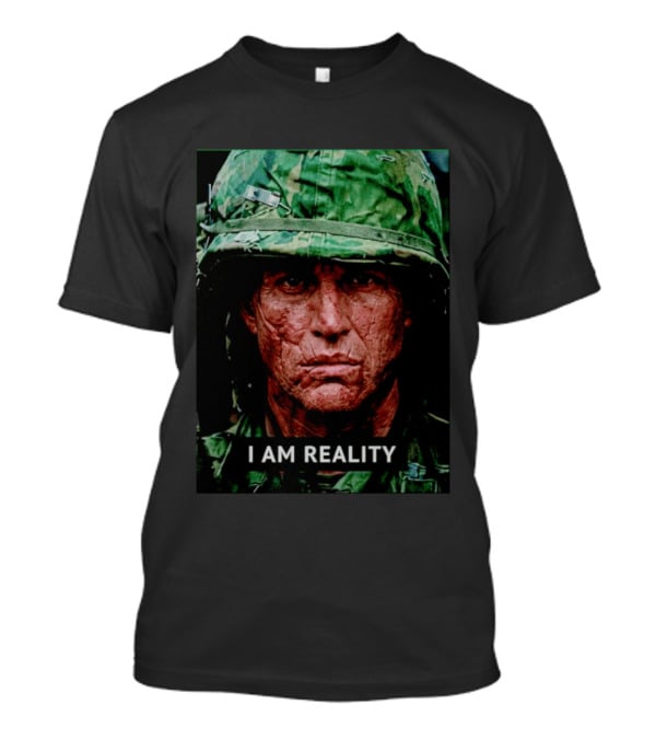 I Am Reality Camouflage Soldier Face T-Shirt