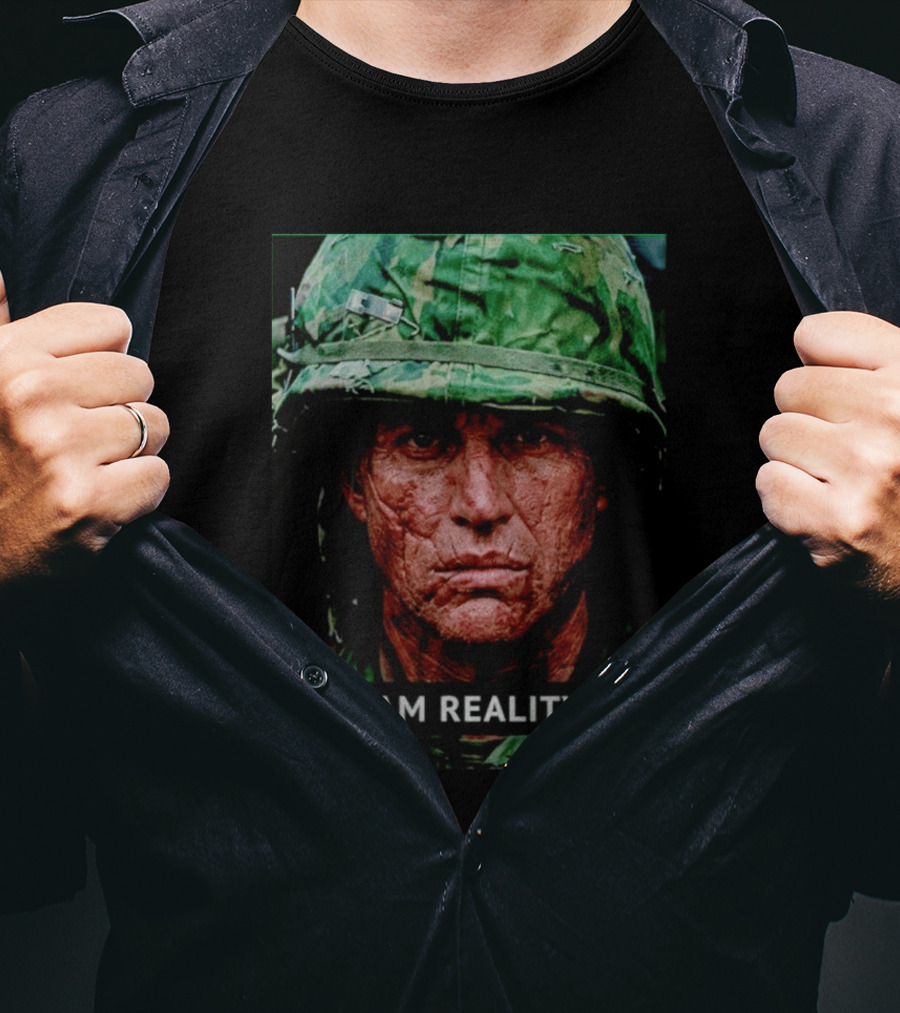 I Am Reality Camouflage Soldier Face T-Shirt