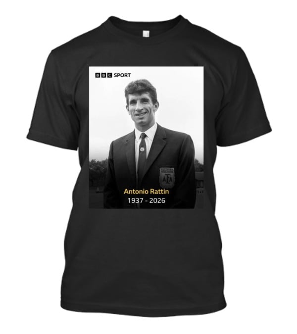 BBC Sport Antonio Rattín 1937 2026 Argentina AFA T-Shirt