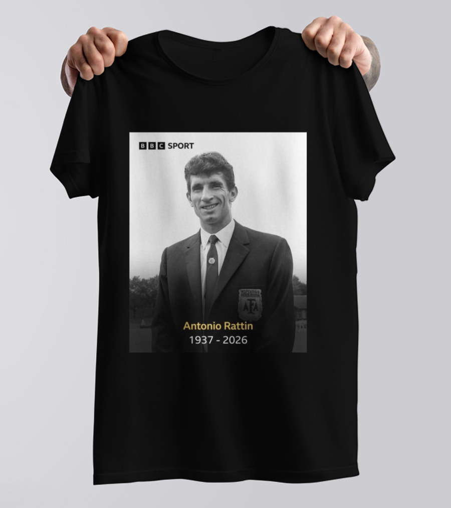 BBC Sport Antonio Rattín 1937 2026 Argentina AFA T-Shirt