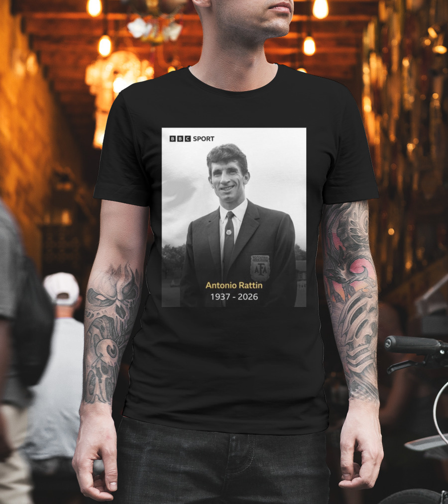 BBC Sport Antonio Rattín 1937 2026 Argentina AFA T-Shirt