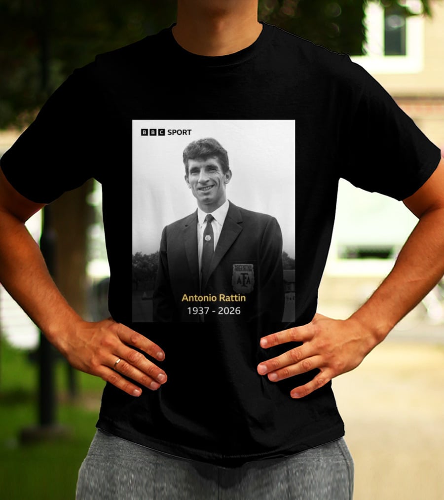 BBC Sport Antonio Rattín 1937 2026 Argentina AFA T-Shirt