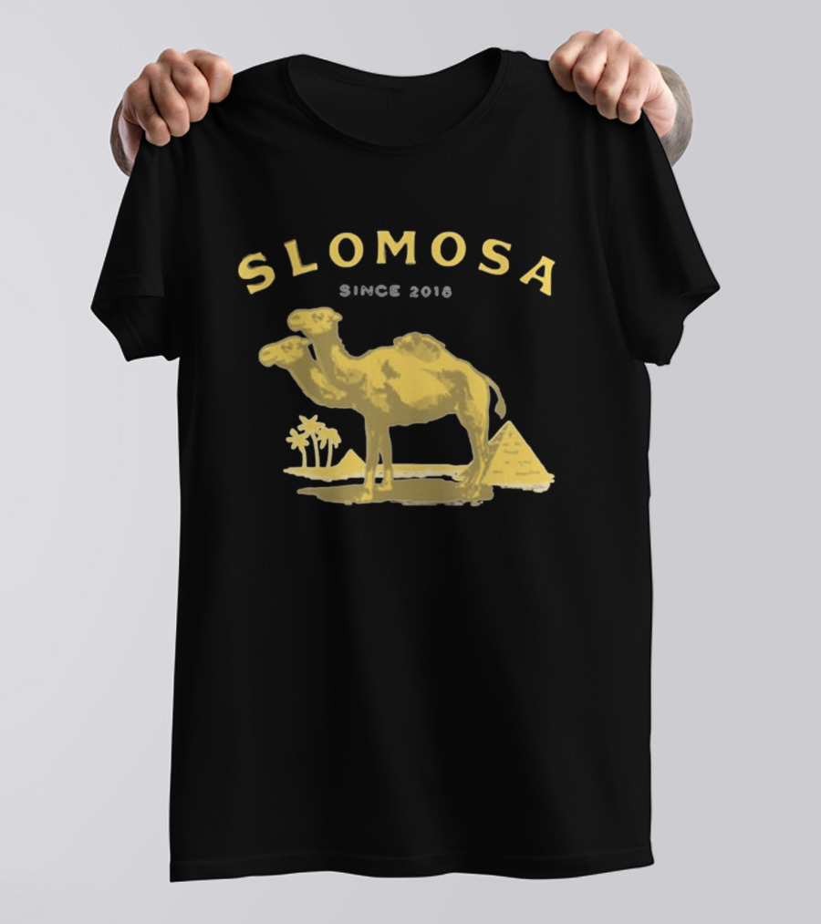 Slomosa Cigarette Since 2018 Camel And Pyramid Desert T-Shirt