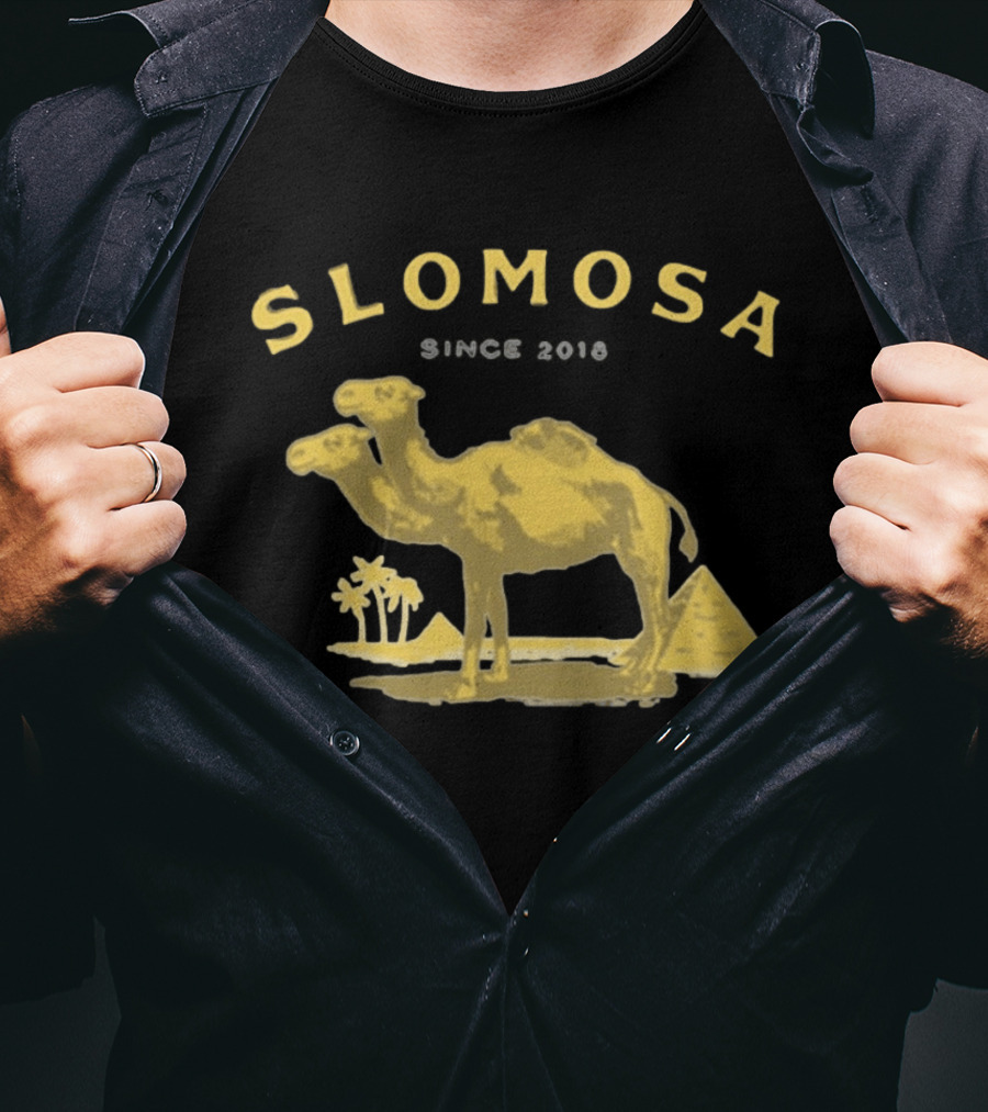 Slomosa Cigarette Since 2018 Camel And Pyramid Desert T-Shirt