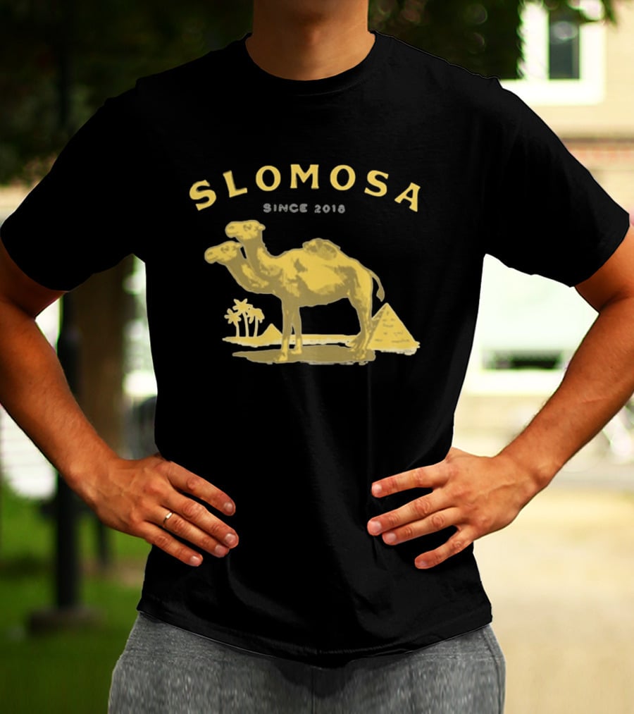 Slomosa Cigarette Since 2018 Camel And Pyramid Desert T-Shirt