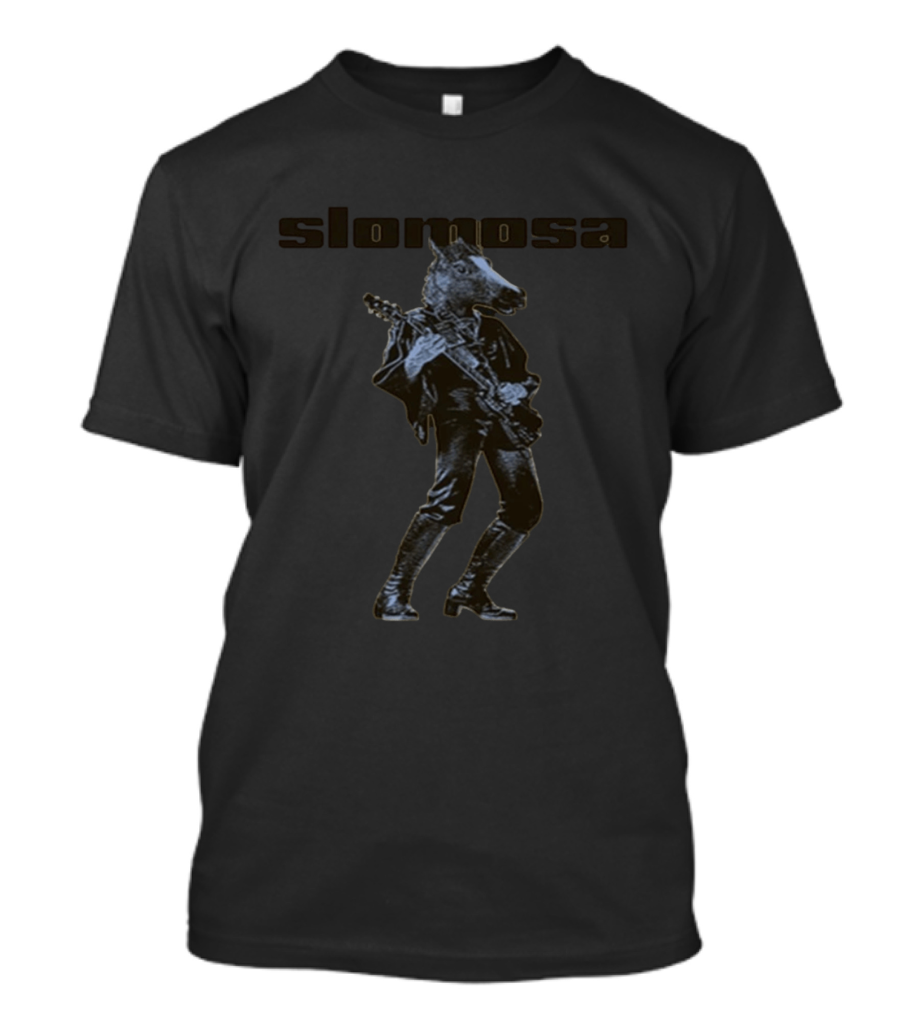 Slomosa Horse Rocker Musician With Guitar T-Shirt