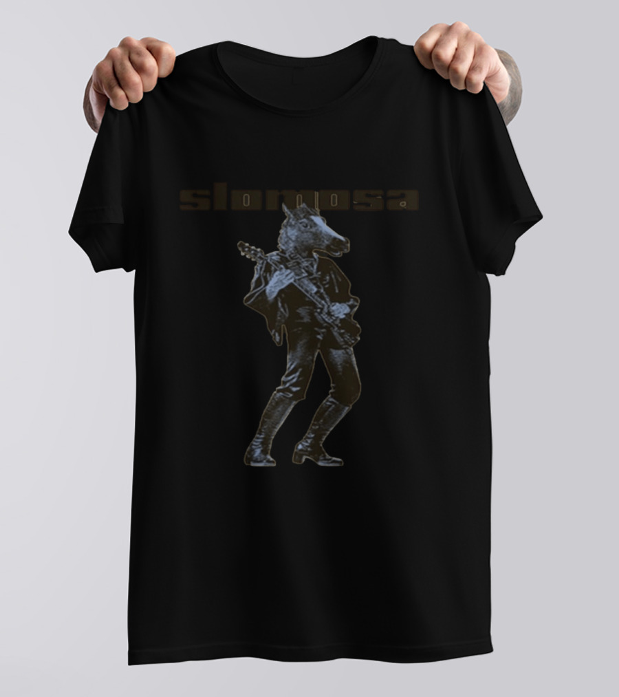 Slomosa Horse Rocker Musician With Guitar T-Shirt
