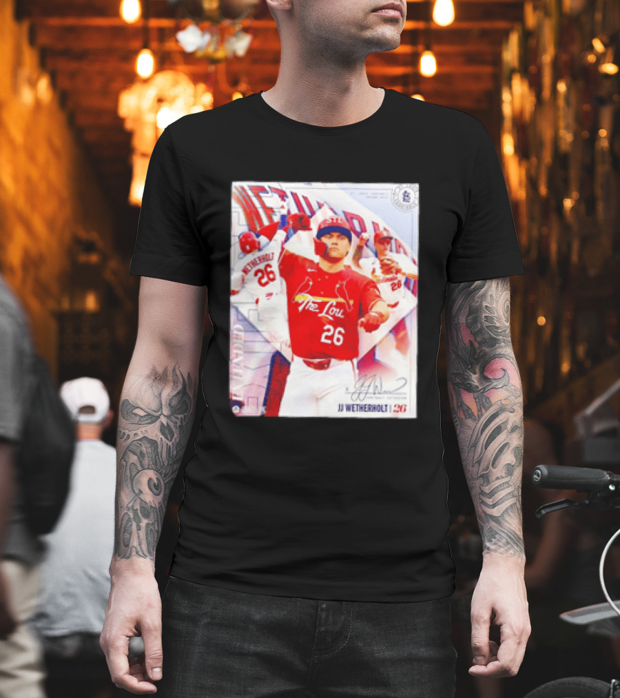 St. Louis Cardinals JJ Wetherholt 26 MLB Fan Memorabilia T-Shirt