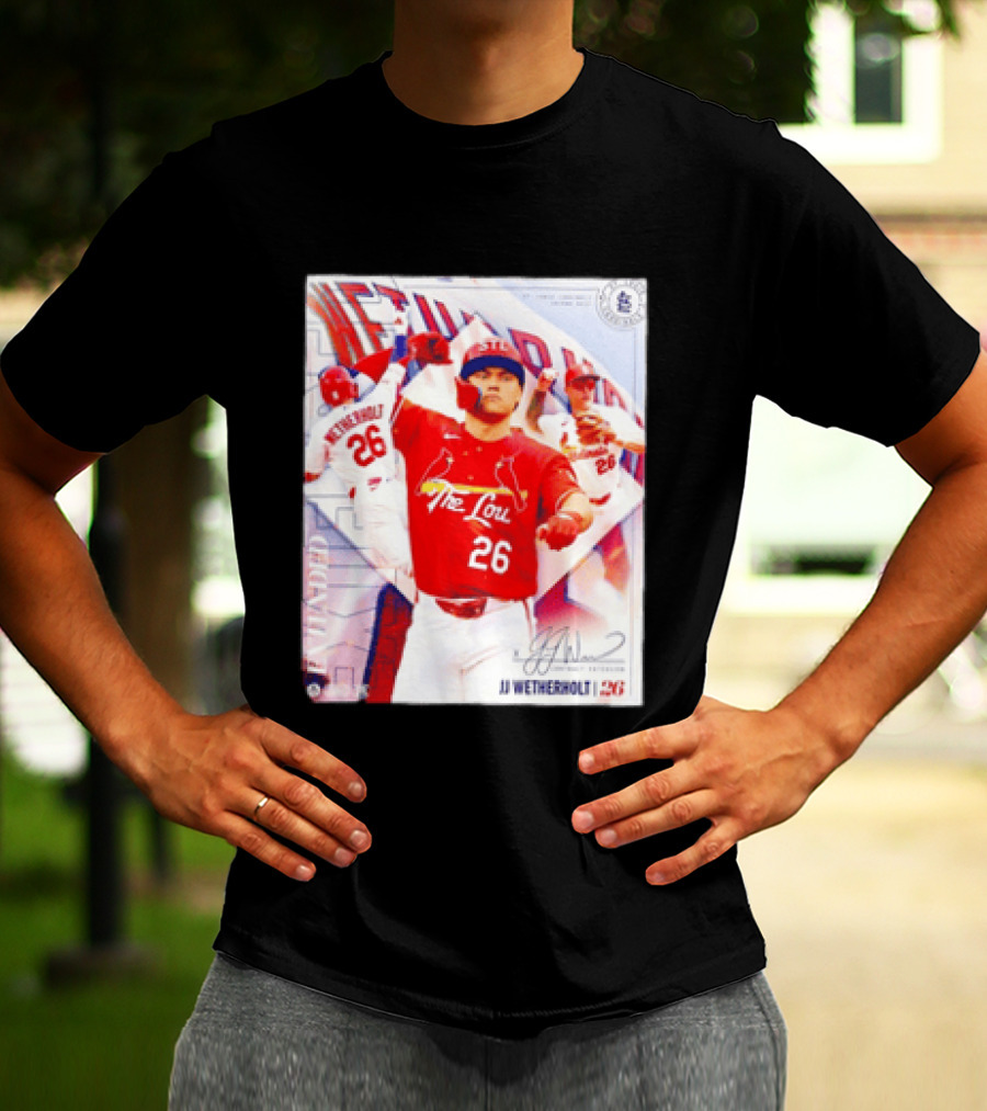 St. Louis Cardinals JJ Wetherholt 26 MLB Fan Memorabilia T-Shirt