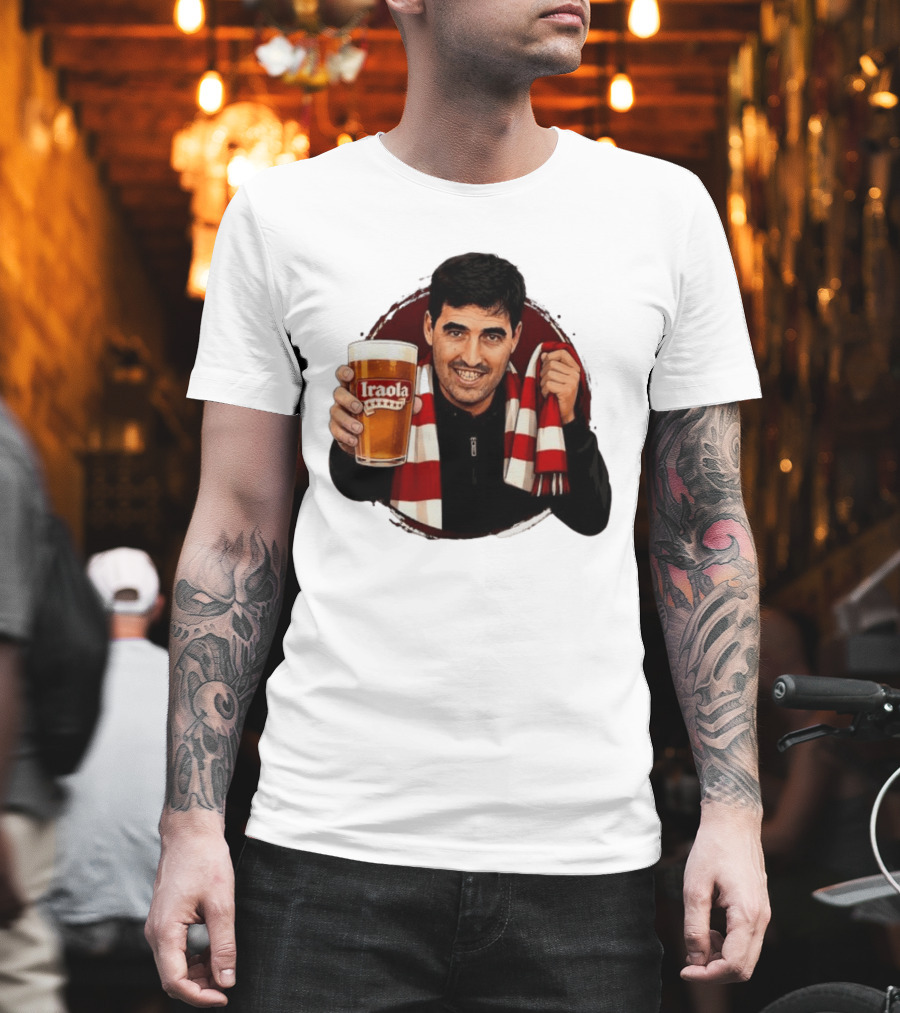 Andoni Iraola Athletic Club Bilbao Beer Glass Scarf Fan T-Shirt