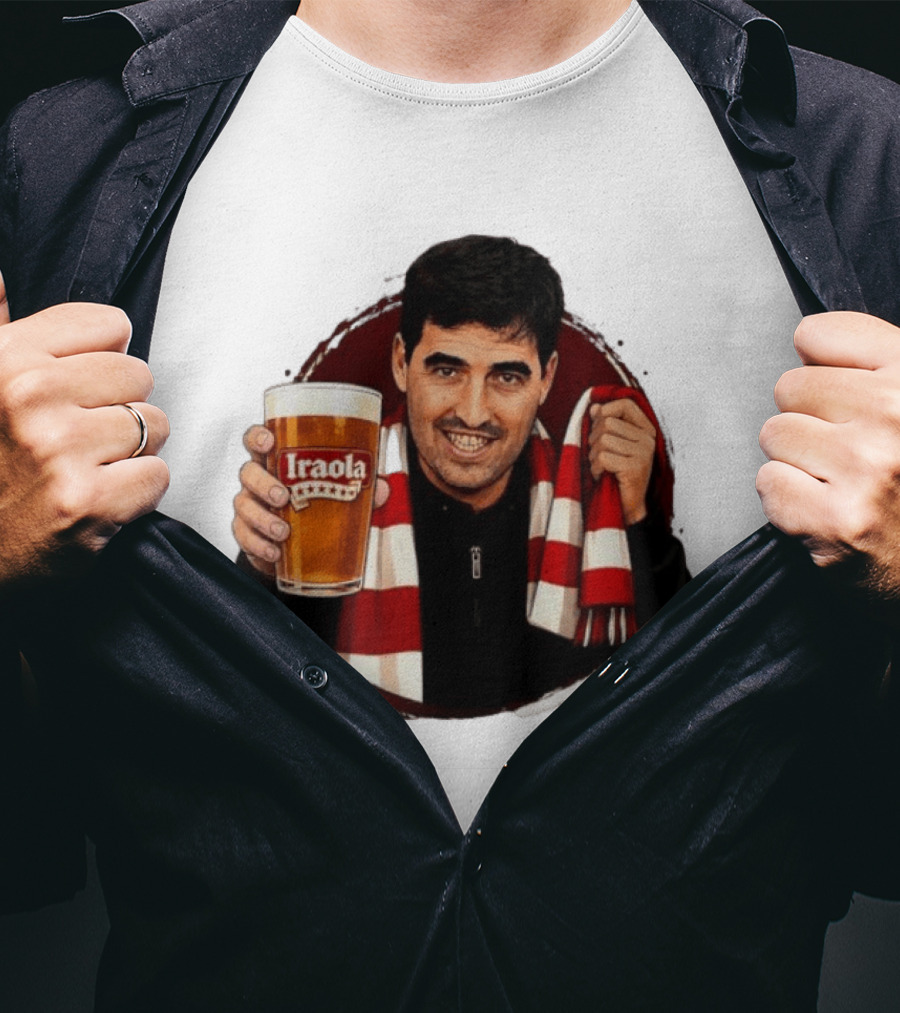 Andoni Iraola Athletic Club Bilbao Beer Glass Scarf Fan T-Shirt