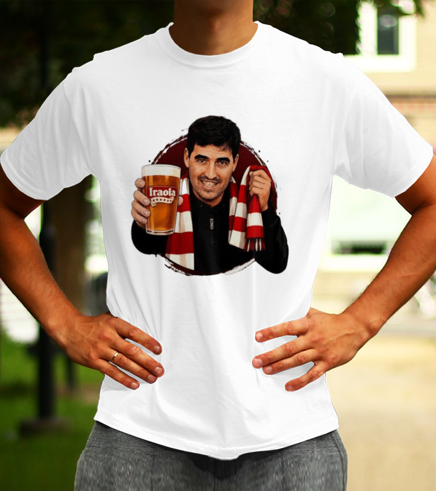 Andoni Iraola Athletic Club Bilbao Beer Glass Scarf Fan T-Shirt