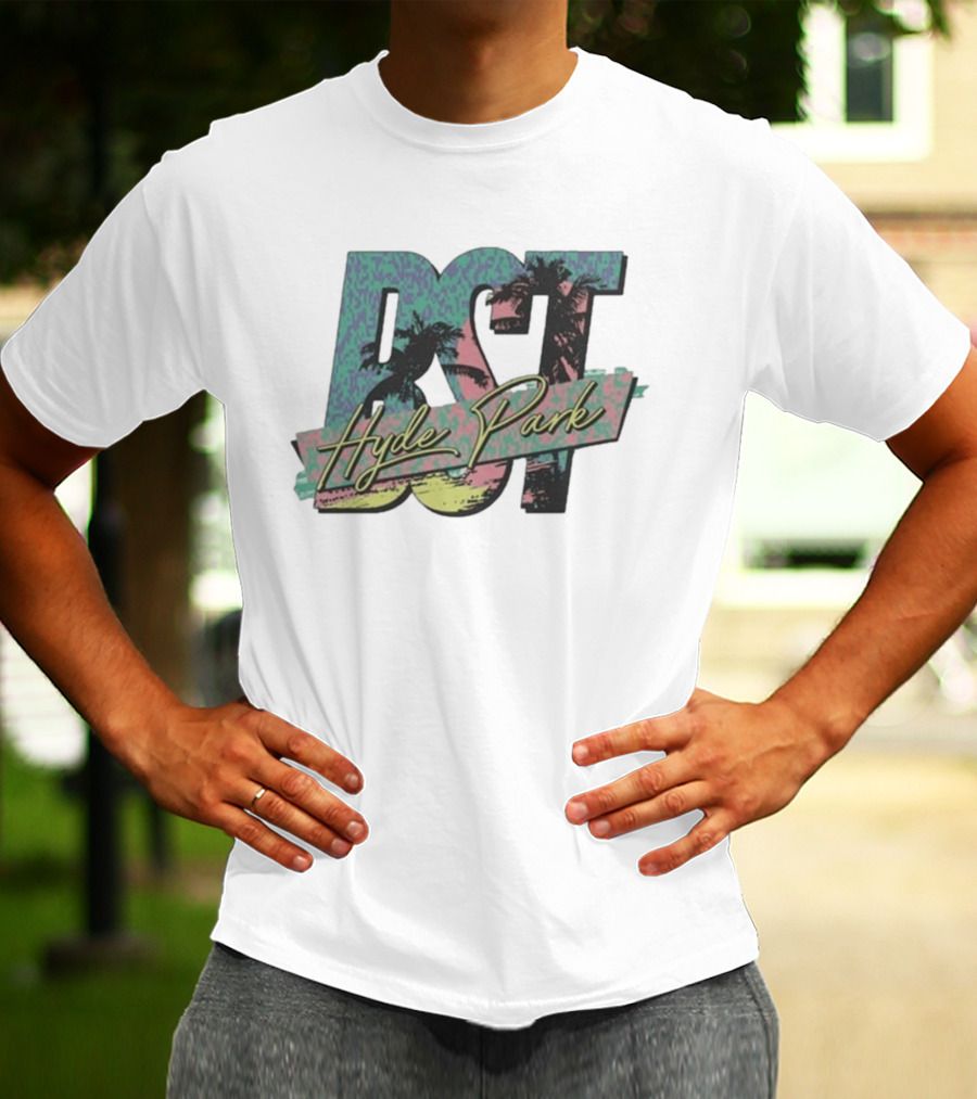 BST Hyde Park 10th July 2026 Pitbull Event Tropical Palms T-Shirt