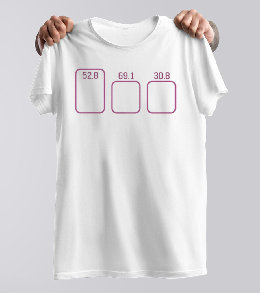 Celebrating GPT 5.6 Release Day Numbers 52.8 69.1 30.8 T-Shirt