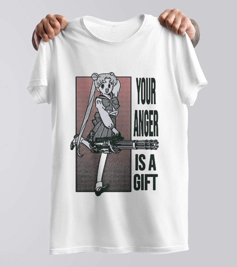 Sailor Moon Your Anger Is A Gift Rage Against The Machine Anime T-Shirt