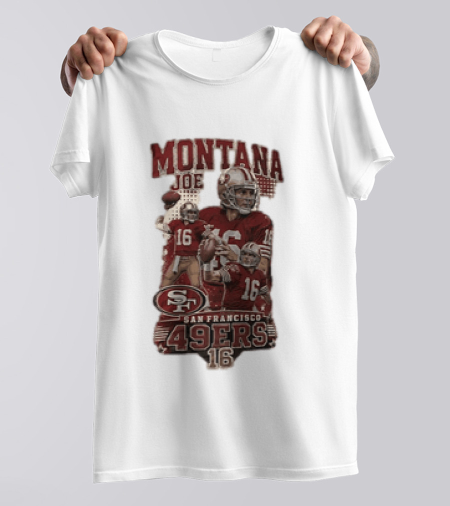 San Francisco 49ers Montana Joe 16 Football Player T-Shirt