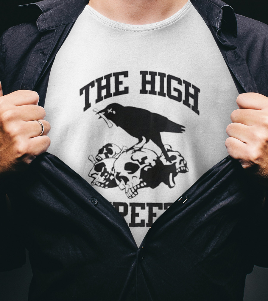 The High Streets Crow On Skulls T-Shirt
