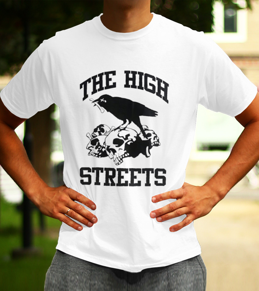 The High Streets Crow On Skulls T-Shirt