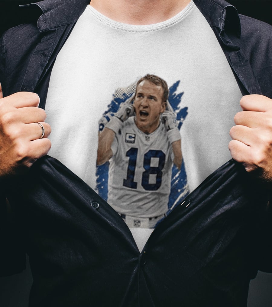 Peyton Manning Indianapolis Colts 18 Football Player NFL Legend T-Shirt
