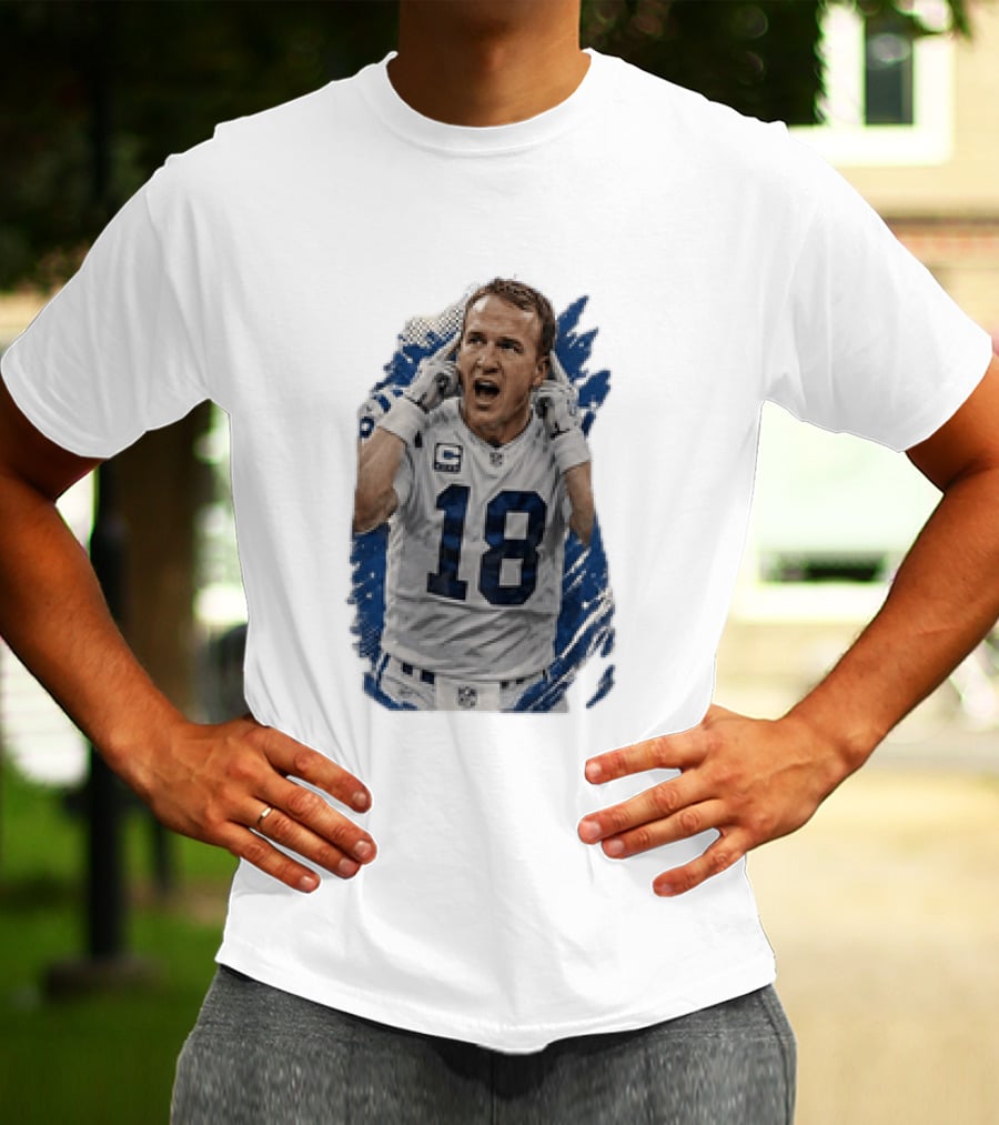 Peyton Manning Indianapolis Colts 18 Football Player NFL Legend T-Shirt