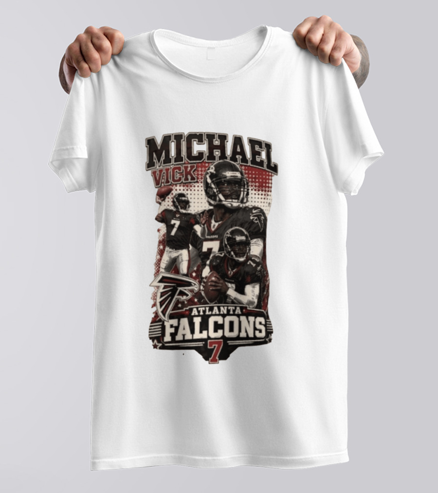 Michael Vick Atlanta Falcons Quarterback 7 Football T-Shirt