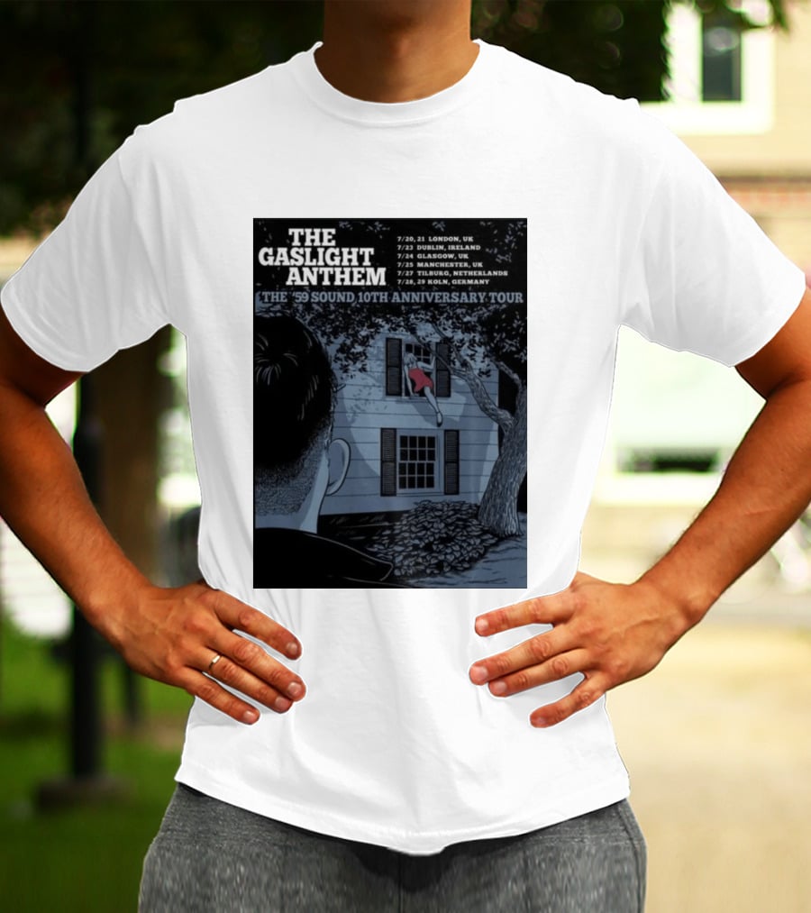 The Gaslight Anthem The '59 Sound 10th Anniversary Tour London Dublin Glasgow Manchester Tilburg Koln T-Shirt