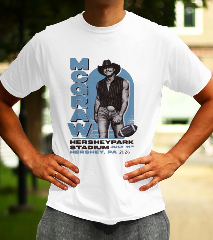 MCGRAW Hersheypark Stadium July 11th Hershey PA 2026 Football T-Shirt