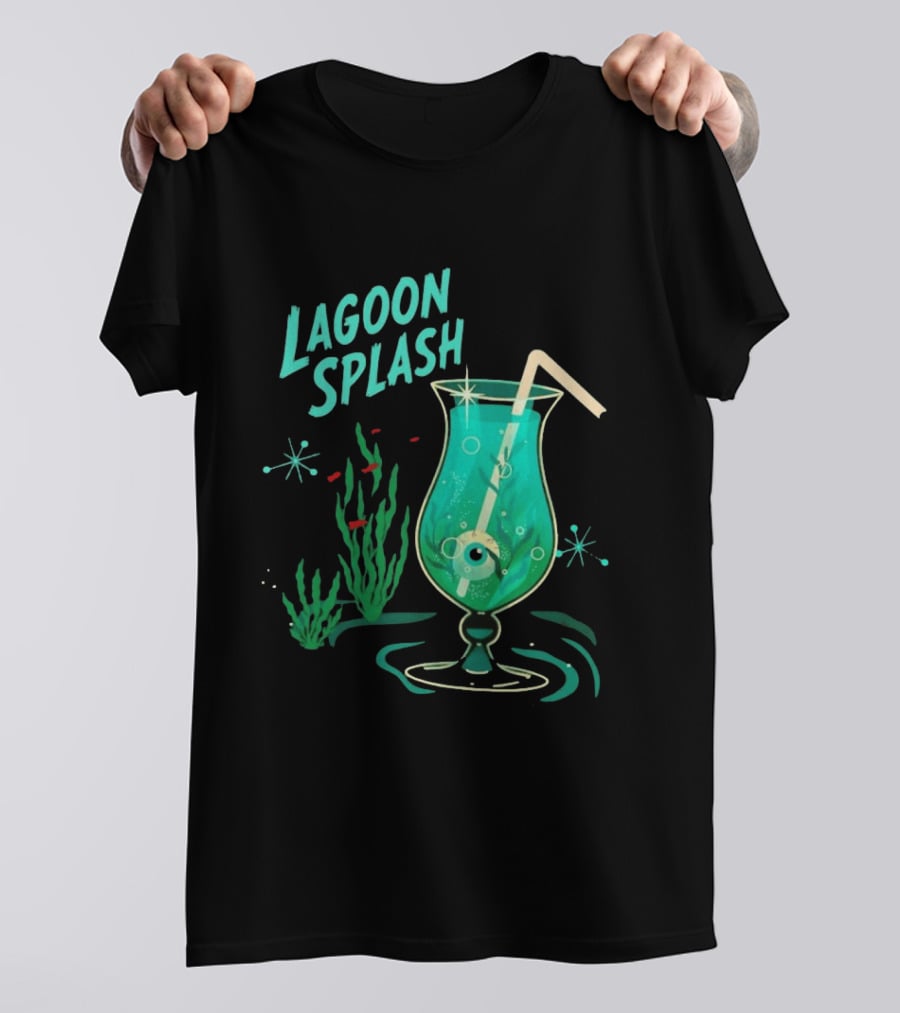 Creature From The Black Lagoon Lagoon Splash Cocktail T-Shirt