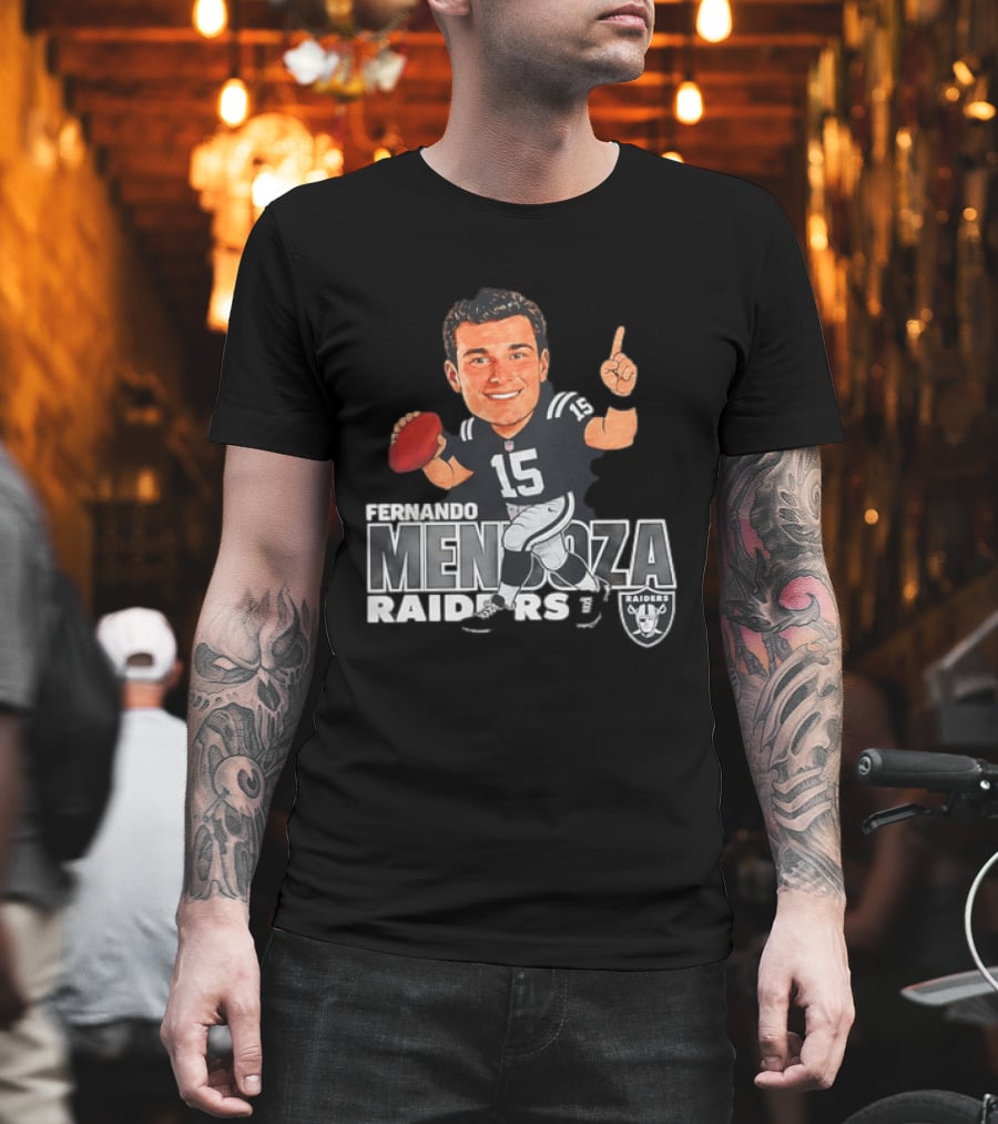 Fernando Mendoza Raiders 15 Football Player Raiders T-Shirt
