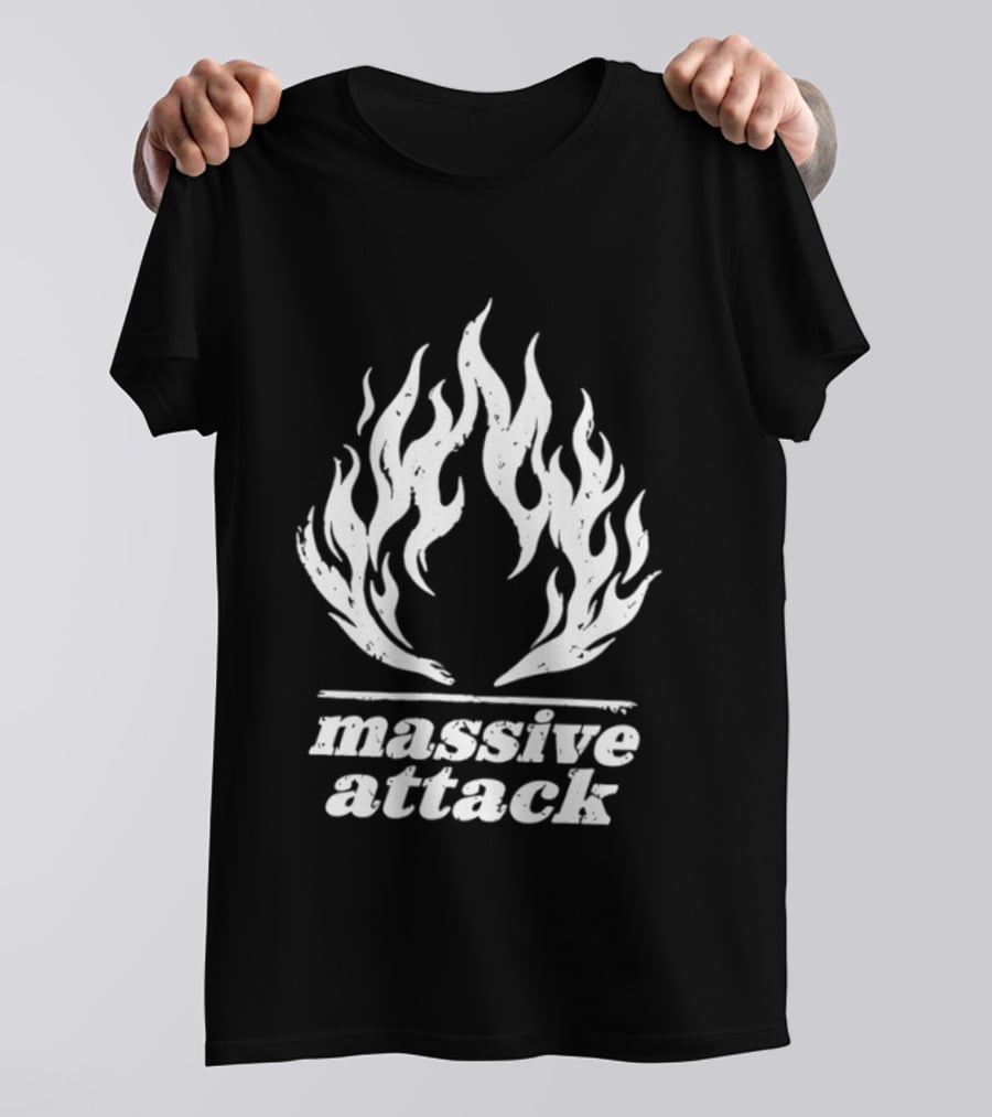 Massive Attack Fire Flame T-Shirt